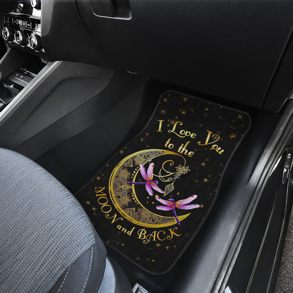 Dragonfly I Love You To The Moon Car Floor Mats Car Accessories Nearkii