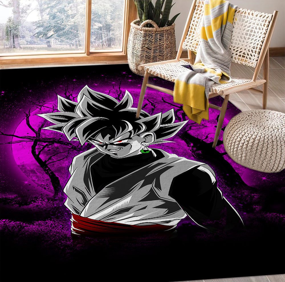 Goku Black Moonlight Rug Carpet Rug Home Room Decor Nearkii