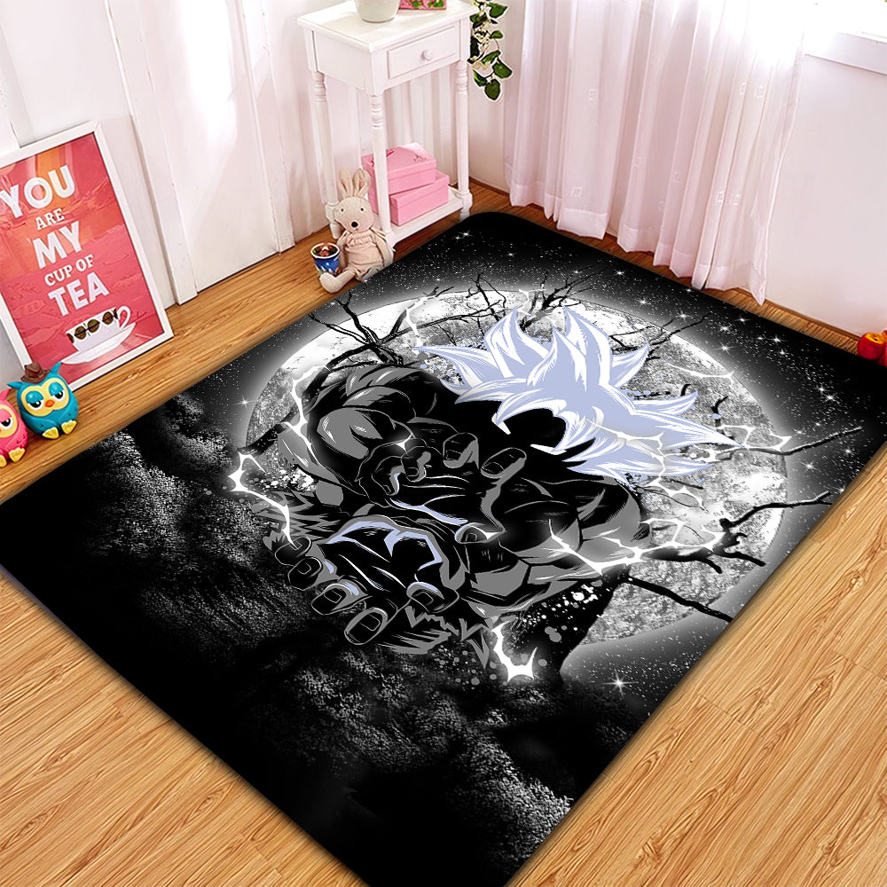 Goku Ultra Instinct Dragon Ball Moonlight Rug Carpet Rug Home Room Decor Nearkii