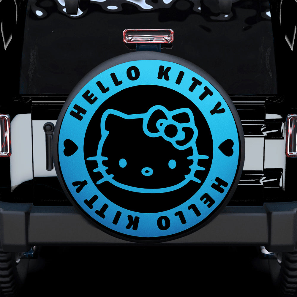 Hello Kitty Blue Jeep Car Spare Tire Covers Gift For Campers Nearkii