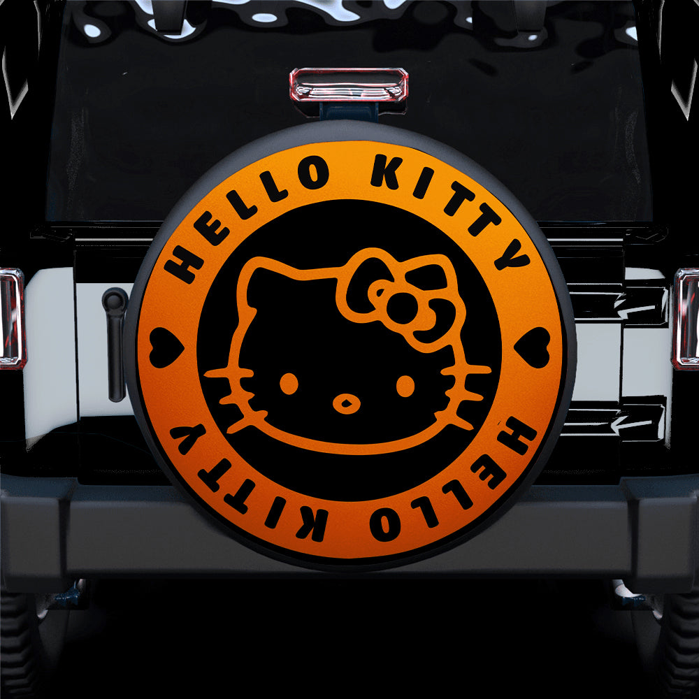 Hello Kitty Orange Jeep Car Spare Tire Covers Gift For Campers Nearkii