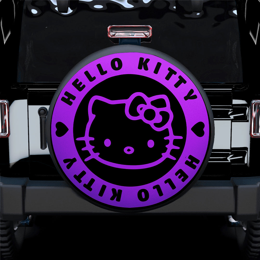 Hello Kitty Purple Jeep Car Spare Tire Covers Gift For Campers Nearkii