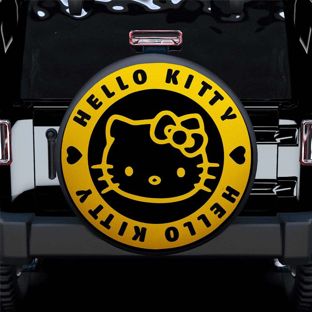 Hello Kitty Yellow Jeep Car Spare Tire Covers Gift For Campers Nearkii