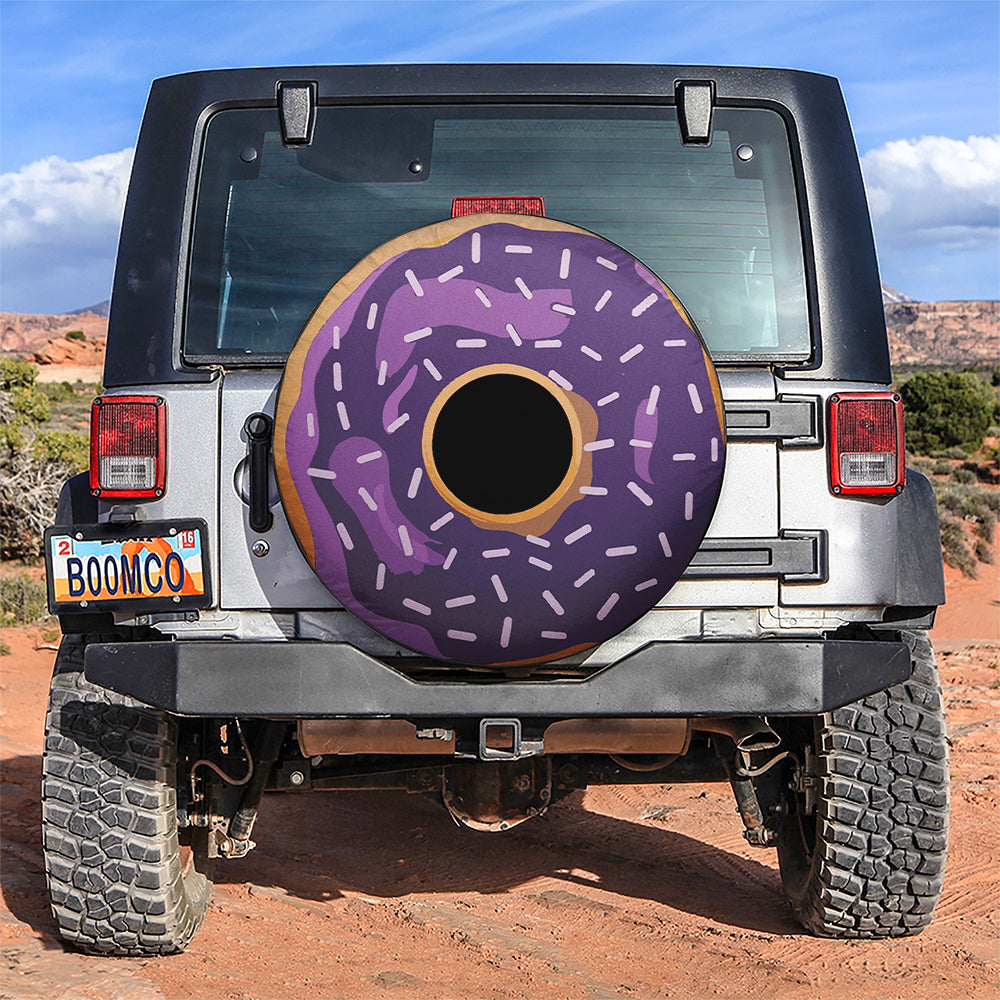 Purple Donut Jeep Car Spare Tire Covers Gift For Campers Nearkii